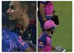 RCB vs RR: रियान पराग ने आखिरी ओवर में की धुनाई तो गाली-गलौज पर उतरे हर्षल पटेल! सामने आया वीडियो