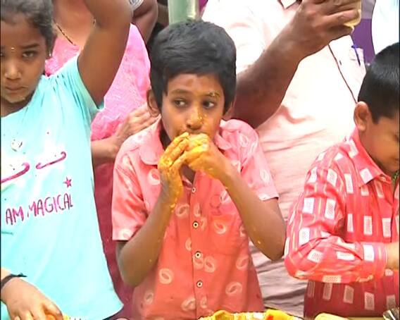 Photo: Hapus Mango Eating Contest for Kids in Pune