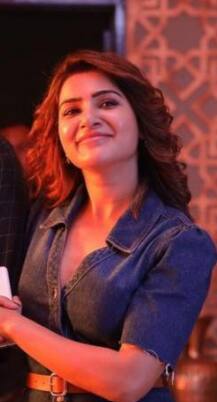 Actress Samantha : காத்து வாக்குல ரெண்டு காதல் படத்தில் சமந்தாவின் சூப்பர் லுக்!