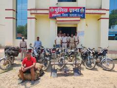 Surguja: सरगुजा में अवैध कोयले का काला कारोबार, पुलिस ने दबिश देकर युवक को पकड़ा, सात बाइक बरामद