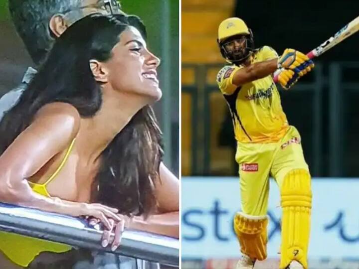 In PBKS vs CSK match Rayudu hit a hattrick of sixes csk fan girl jumped with joy reaction went viral on social media PBKS vs CSK : रायडूने षटकरांची हॅट्रिक खेचताच आनंदाने नाचू लागली तरुणी; रिएक्शन झाली व्हायरल