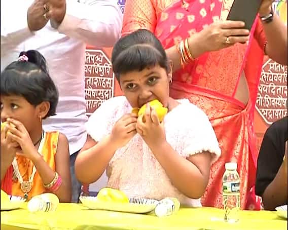 Photo: Hapus Mango Eating Contest for Kids in Pune