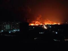 Gurugram News: मानेसर में कूड़े के ढेर में लगी भीषण आग, बुझाने के लिए पहुंची दमकल की 35 गाड़ियां