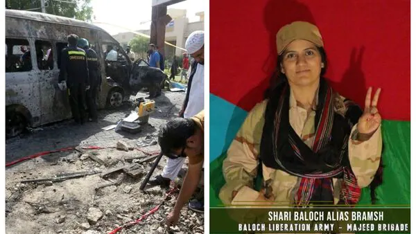 Karachi University Blast CCTV Video Shows Female Suicide Bomber Self-detonating Karachi Bomb Blast : ਇਸ ਔਰਤ ਨੇ ਖੁਦ ਨੂੰ ਬੰਬ ਨਾਲ ਉਡਾ ਕੇ ਕੀਤਾ ਵੱਡਾ ਧਮਾਕਾ , ਦੇਖੋ ਵੀਡੀਓ  