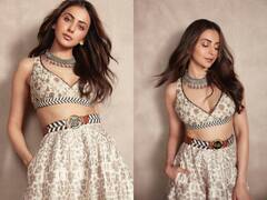 Rakul preet Singh Photo : लहंगा-चोली पहल रकुल प्रीत सिंह ने दिखाईं खूबसूरत अदाएं, देखें फोटोज़