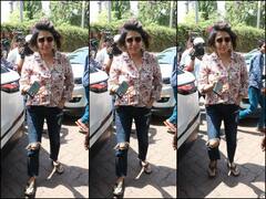 IN PICS: कैजुअल लुक में स्पॉट की गईं नीतू कपूर, फ्लोरल शर्ट और जींस के साथ चप्पल में आईं नजर