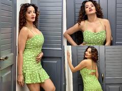 Monalisa Summer Look: सामने आया भोजपुरी एक्ट्रेस Monalisa का समर लुक, ग्रीन शॉर्ट ड्रेस में बिखेरे हुस्न के जलवे