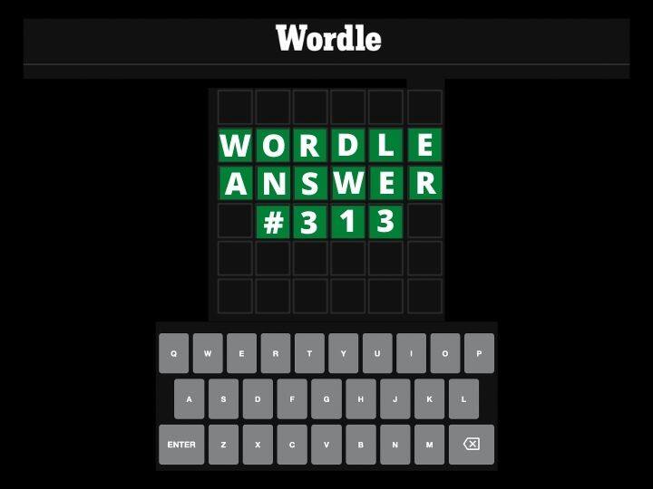 Wordle 313 Answer Today April 28 Wordle Solution Puzzle Hints Wordle 313 Answer, April 28: Find Hints And Clues For Wordle Answer Today