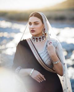Himanshi Khurana Photos: हिमांशी खुरानाचा राजेशाही थाट; ब्रायडल लूक व्हायरल!