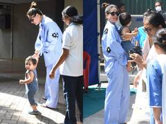 Kareena-Jeh Photos: मम्मी का हाथ छुड़कार भागते जेह को ऐसे संभालती दिखीं करीना कपूर, देखें तस्वीरें