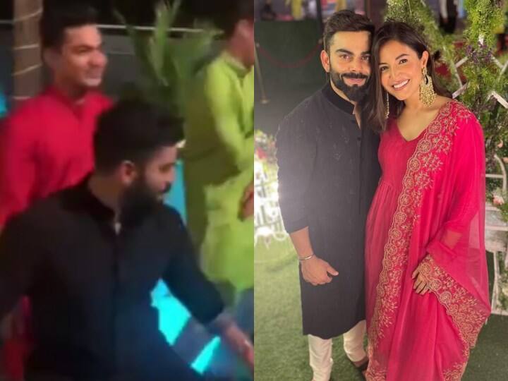 Virat Kohli Shahbaz Ahmed Dance In Glenn Maxwell Wedding Party Royal Challengers Bangalore Watch: ગ્લેન મેક્સવેલની વેડિંગ પાર્ટીમાં વિરાટ કોહલીએ પુષ્પા ફિલ્મના ગીત પર કર્યો અદ્ભૂત ડાન્સ, જુઓ વીડિયો