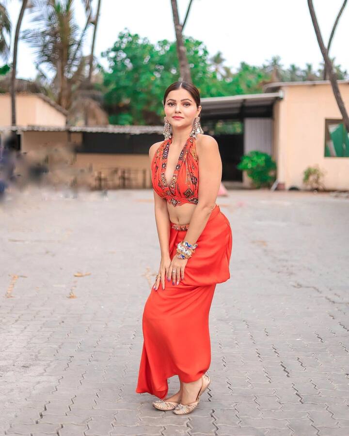 हे फोटो शेअर करताना रुबिनाने कॅप्शनमध्ये कॅरेटचा इमोजी शेअर केला आहे.(photo:rubinadilaik/ig)