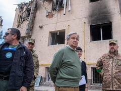 Ukraine Russia War: यूक्रेन में युद्ध से प्रभावित इलाकों का UN महासचिव एंटोनियो गुतारेस ने किया दौरा, कहा- 'War Is Evil'