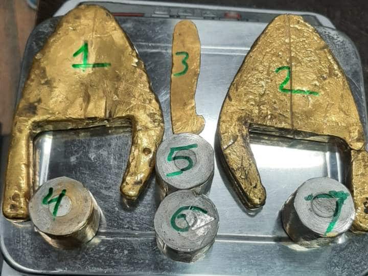 jaipur international airport dri team seizes five kg gold smuggled by unidentified person ANN