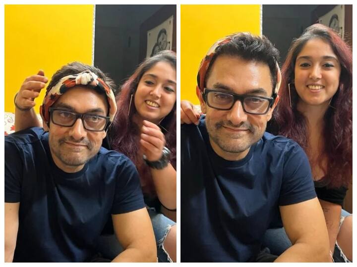 Aamir Khan Impresses Daughter Ira Khan From His Makeup Skills Aamir Khan Impresses Daughter Ira Khan From His Makeup Skills