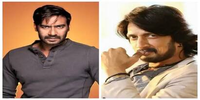 Ajay Devgn Reaction over Kiccha Sudeep Comment Hindi no longer national language of India Kiccha Sudeep Hindi Remark: হিন্দি আর আমাদের রাষ্ট্রীয় ভাষা নয়, কিচ্চা সুদীপের মন্তব্যে কটাক্ষ অজয় দেবগণের