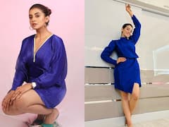 Akshara Singh Photos: ब्लू ड्रेस में परफेक्ट फिगर फ्लॉन्ट करती नजर आईं भोजपुरी एक्ट्रेस Akshara Singh, एक्ट्रेस के लुक ने उड़ाए फैन्स के होश