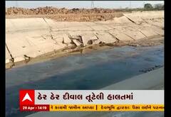પાટણમાં કેનાલો બિસ્માર હાલતમાં, ઠેર ઠેર દિવાલો તૂટેલી હાલતમાં