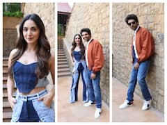 Bhool Bhulaiyaa 2: 'भूल भूलैया 2' प्रमोशन पर बेहद कूल अवतार में स्पॉट हुए कार्तिक आर्यन और कियारा आडवाणी, देखें तस्वीरें