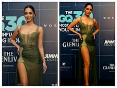 Kiara Advani Hot Photos: ग्रीन ट्रांसपेरेंट थाई हाई स्लिट गाउन में कियारा आडवाणी का दिखा बेहद हॉट अवतार, चुरा ले गईं लाइमलाइट!