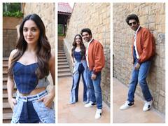 Bhool Bhulaiyaa 2: 'भूल भूलैया 2' प्रमोशन पर बेहद कूल अवतार में स्पॉट हुए कार्तिक आर्यन और कियारा आडवाणी, देखें तस्वीरें