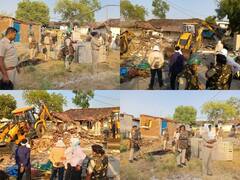 MP News: रायसेन में गौवंश हत्या के मामले में पहले चक्काजाम फिर आरोपियों के घर पर चला बुलडोजर, देखें तस्वीरें