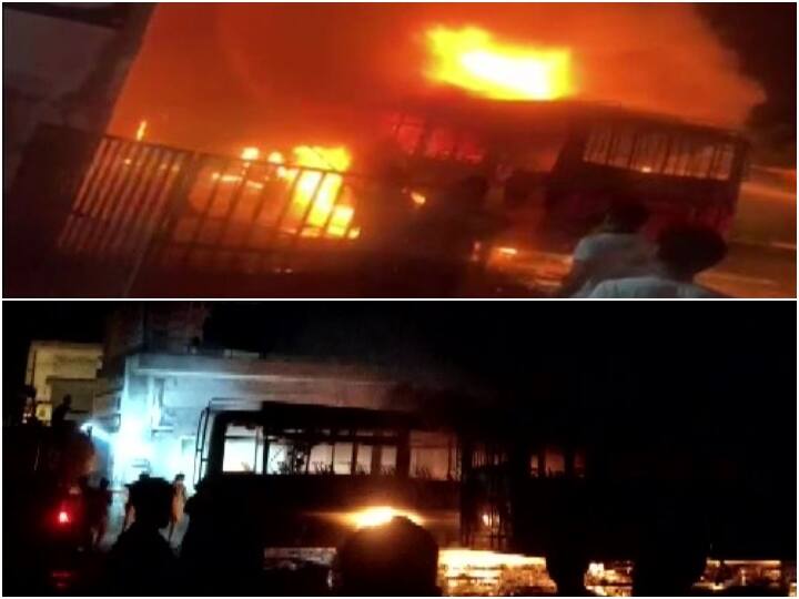 Punjab Bathinda, Three buses were gutted in a fire at a bus stand,  a conductor died Bathinda Bus Fire: पंजाब के बठिंडा में बस स्टैंड पर लगी भीषण आग में 3 बसें जलकर हुई खाक, एक कंडक्टर की दर्दनाक मौत