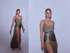 Kiara Advani Hot Photos: ग्रीन थाई हाय स्लिट गाऊनमध्ये कियारा अडवाणीचा हॉट अवतार!