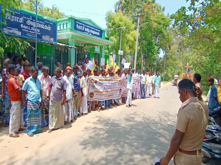 போடாத சாலைக்கு பராமரிப்பு கணக்கு காட்டிய ஒப்பந்ததாரர்கள் - ஊராட்சி மன்ற அலுவலகம் முற்றுகை