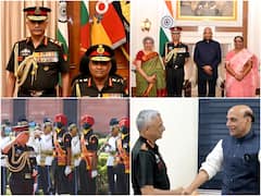 Gen Manoj Pande Takes Over As Army Chief, Rajnath Singh Lauds Gen Naravane For 42 Yrs Of Service To Nation | IN PICS