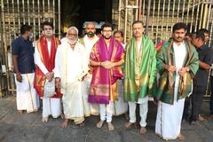 PHOTO : मंत्री आदित्य ठाकरे तिरुपती बालाजीचं दर्शनाला; दिली मोठी 'भेट'