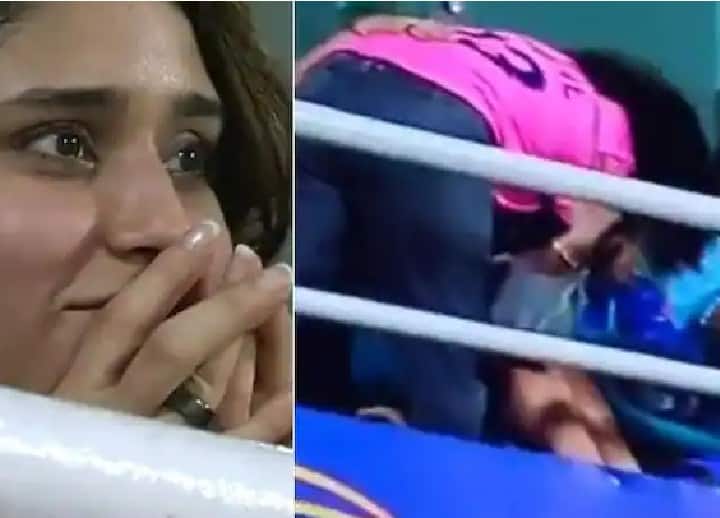 the video of ravi ashwin wife hugging ritika disappointed after the dismissal of birthday boy rohit against rajasthan royals went viral IPL 2022 Marathi News IPL 2022 :  बर्थडे बॉय रोहित आऊट झाला अन् पत्नीच्या डोळ्यात अश्रू तराळले! अश्विनच्या पत्नीचा रितिकाला आधार