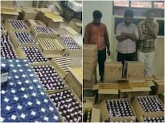 Guntur Crime : బ్రిటానియా బిస్కెట్ల మాటున తెలంగాణ మద్యం అక్రమ రవాణా, 2000 బాటిల్స్ సీజ్