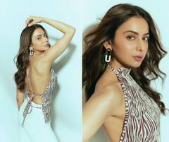 Rakul Preet Singh : बॅक लेस टॉप, मोकळे केस... रकुल प्रीतचा सिझलिंग अवतार