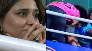 IPL 2022: बर्थडे बॉय रोहित के आउट होने पर वाइफ रितिका हुईं मायूस तो अश्विन की पत्नी ने लगाया गले, देखें वीडियो