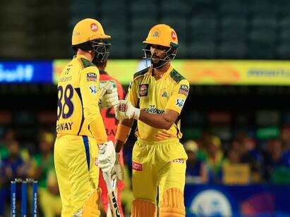 Chennai super kings set 203 runs to win as a target for sun risers to win CSK vs SRH, 1st innings: துவம்சம் செய்த ருதுராஜ் - கான்வே... ஓப்பனிங்கில் ஒரு ரெக்கார்ட்... ஹைதராபாத்துக்கு 203 ரன்கள் இலக்கு!