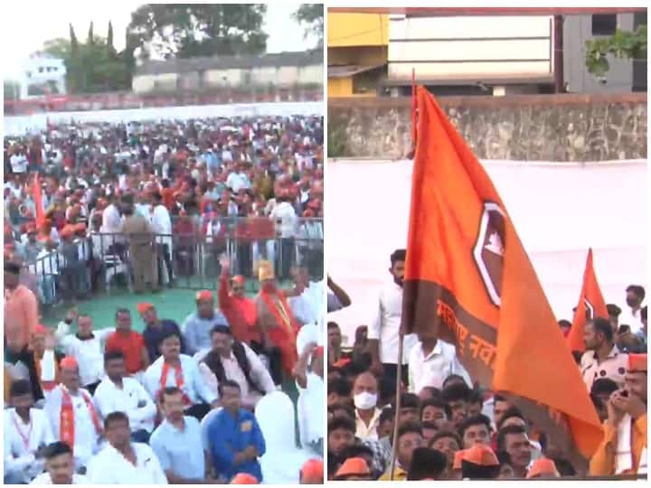 Raj Thackeray's Aurangabad Rally: महाराष्ट्र में हिंदुत्व पर जंग, औरंगाबाद में राज ठाकरे की बड़ी रैली में पहुंचे सैकड़ों कार्यकर्ता - कुछ ही देर में होगा संबोधन