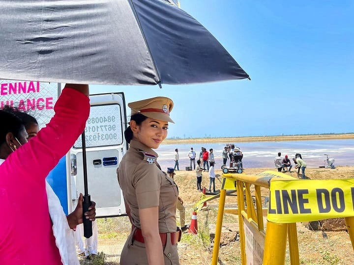 Actress Vidya Pradeep shares photo on instagram from shooting spot Vidya Pradeep: “சுட்டெரிக்கும் வெயிலில்.... - சூட்டிங் ஸ்பாட்டில் இருந்து குளுகுளு புகைப்படம் வெளியிட்ட வித்யா பிரதீப்