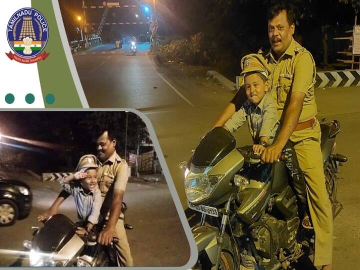 Tirupattur: 'போலீஸ் தொப்பி' போடணும்.. பைக்ல ஒரு ரவுண்ட்..! சிறுவனின் ஆசையை நிறைவேற்றிய போலீஸ்!