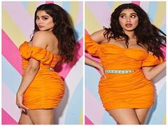 Janhvi Kapoor pics: பூப்பூக்கும் ஓசை அதைக் கேட்கத்தான் ஆசை...ஆரஞ்சில் அசத்தும் ஜான்வி..!