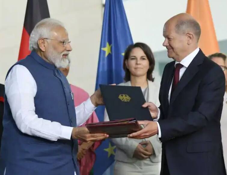 PM Modi and German Chancellor sign Green-Sustainable Energy Partnership PM Modi Europe Visit: ਪ੍ਰਧਾਨ ਮੰਤਰੀ ਮੋਦੀ ਤੇ ਜਰਮਨ ਚਾਂਸਲਰ ਨੇ ਗ੍ਰੀਨ-ਸਸਟੇਨੇਬਲ ਐਨਰਜੀ ਪਾਰਟਨਰਸ਼ਿਪ 'ਤੇ ਕੀਤੇ ਹਸਤਾਖਰ