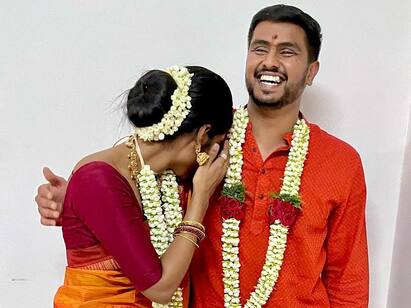 Bigil actress gayathri reddy announces her engagement Bigil Actress Engagement: கடைசி வரை நீயும் நானும்..  பிகில் பட நடிகைக்கு நிச்சயதார்த்தம்.. குவியும் வாழ்த்துகள்..!