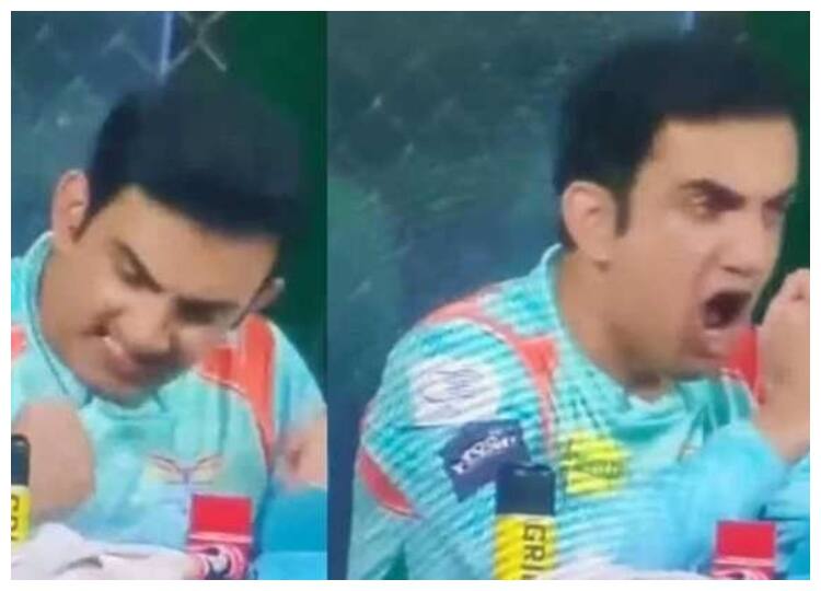 IPL 2022: गंभीर ने किया क्रिकेट के खेल को शर्मसार, मैदान पर कहे अपशब्द, वीडियो वायरल IPL 2022 After winning the match against Delhi Capitals, Gautam Gambhir lays on flour, video goes viral IPL 2022: गंभीर ने किया क्रिकेट के खेल को शर्मसार, मैदान पर कहे अपशब्द, वीडियो वायरल