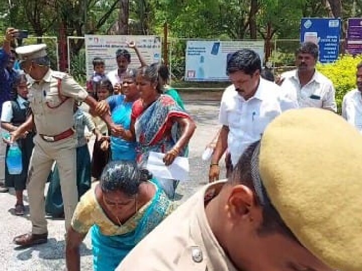 தர்மபுரி : ”புகாரளித்தும் நடவடிக்கை இல்லைங்க..” பள்ளி குழந்தைகளுடன் தீக்குளிக்க முயற்சி..