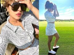 PHOTO : प्रियांका चोप्रा गोल्फच्या मैदानात, सिझलिंग फोटोंवर निक जोनासाची खास कमेंट!