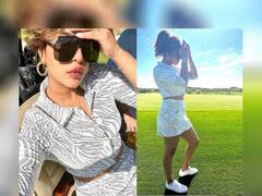 PHOTO : प्रियांका चोप्रा गोल्फच्या मैदानात, सिझलिंग फोटोंवर निक जोनासाची खास कमेंट!