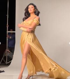 ਹਾਈ ਸਲਿਟ ਗੋਲਡਨ ਗਾਊਨ 'ਚ ਸੁਸ਼ਮਿਤਾ ਸੇਨ ਨੇ ਕਰਵਾਇਆ ਫੋਟੋਸ਼ੂਟ, ਤਸਵੀਰਾਂ ਦੇਖ ਕੇ ਫੈਨਜ਼ ਨੇ ਦਿੱਤਾ ਇਹ ਰਿਐਕਸ਼ਨ