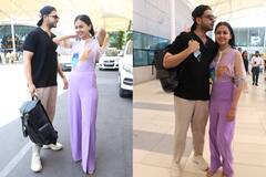 Karan Kundrra-Tejasswi Prakash Photos: हंसते-खिलखिलाते और एक दूसरे पर प्यार लुटाते नज़र आए तेजरन, एयरपोर्ट पर छा गया ये कपल