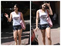 Sara Ali Khan Photos: जुल्फों को संवारते हुए शॉर्ट्स पहने दिखीं सारा अली खान, मुंबई की सड़कों पर दिखा एक्ट्रेस का कूल अंदाज़