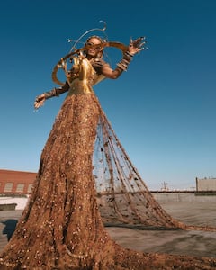 Met Gala 2022 : साडी अन् मेटल corset ; 'मेट गाला 2022' साठी नताशा पूनावालाचा खास लूक